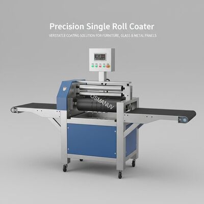 Precision Single Roll Coater for Furniture, Glass & Metal Panels | Versatile Coating Solution