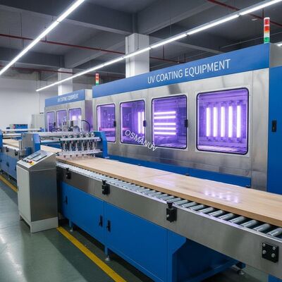 Spray Paint Production Line UV Coating Equipment For Thickness 150mm Board