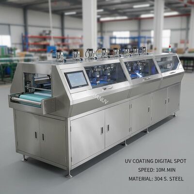 UV Coating Machine Digital Spot 10meters/Min 304 Stainless Steel
