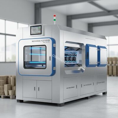 Innovative High Performance Time Saving Microwave Drying Machine For Pulp Molding