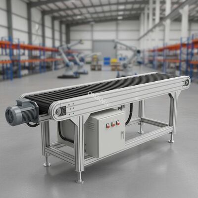 PLC Control Belt Conveyor System 220V For Industrial Automation