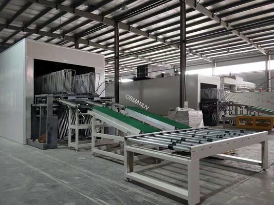 Natural Gas Heating UV Coating Machine 0.1 - 1m/min For Furniture Painting