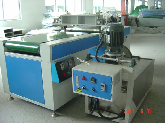 60KW Uv Curtain Coating Machine 380V Four Stage Conveying For Shoe Material